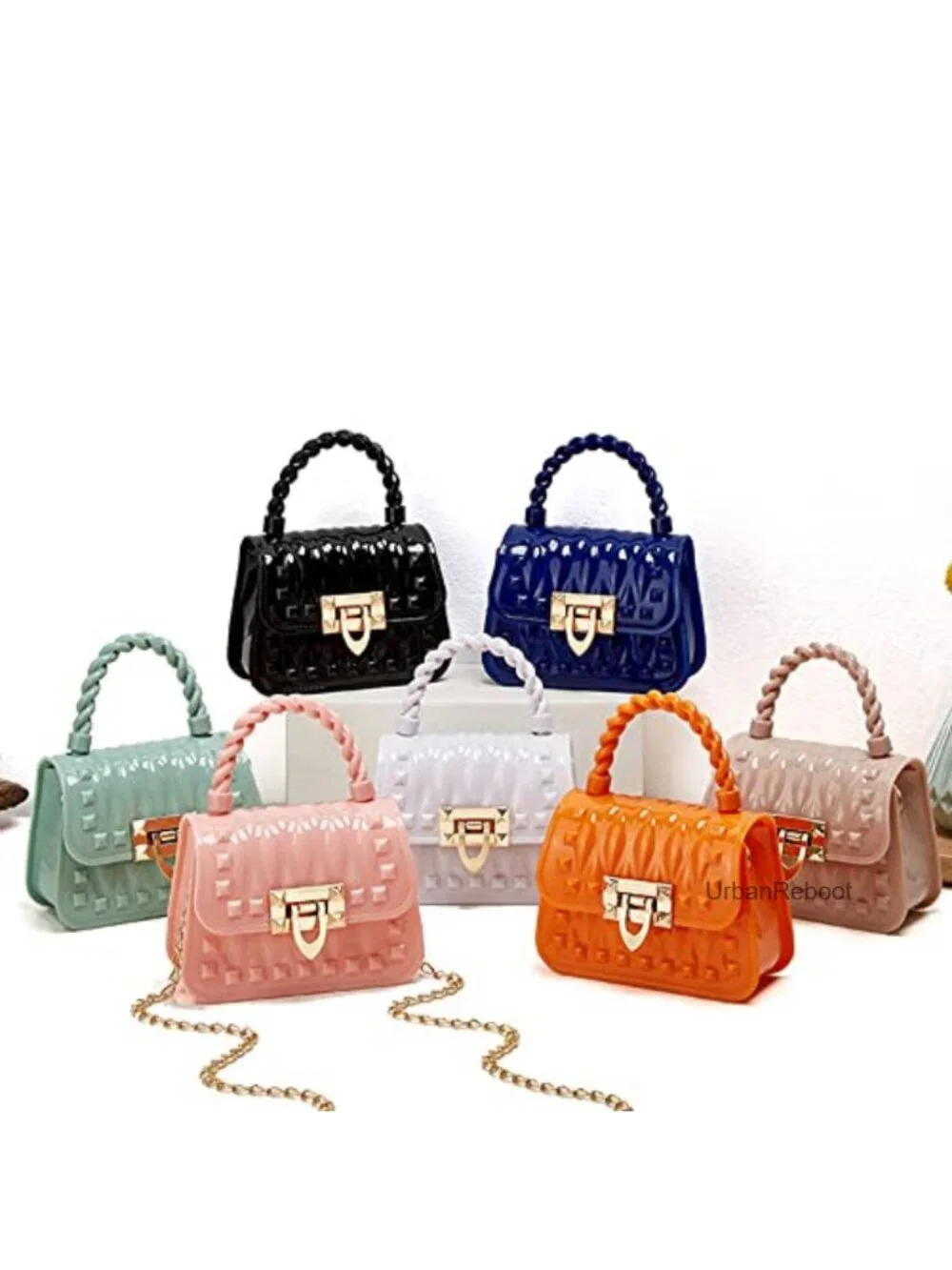 Mini Jelly Wallet Crossbody Bag & Sunglasses Set for Girls PVC Waterproof